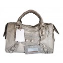 Replica Balenciaga Lampskin Leather Handbag 084832 Light gray Tl16307BB13