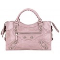 Replica Balenciaga Medium Classic Giant Silver Part Time Bag 085332A Light Pink Tl16126cK54