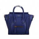 Replica Celine Luggage Nano Bag Smooth Leather C106 Blue Tl5227AP18