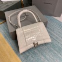 Replica Cheap Balenciaga HOURGLASS MEDIUM TOP HANDLE BAG B108892E white Tl15966QC68