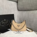 Replica Cheap Prada Re-Edition 2005 nylon mini shoulder bag 1BH203 apricot Tl6182Mq48