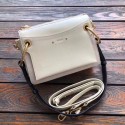 Replica CHLOE Roy leather and suede small shoulder bag 20657 cream Tl17951cK54