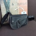 Replica DIOR OBLIQUE SADDLE BELT BAG M9021 black Tl9177nB47