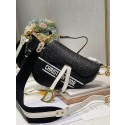 Replica Dior SADDLE-TAS VAN KALFSLEER C9406 black Tl8239Jw87