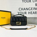 Replica Fashion Fendi Baguette nappa leather bag F0881 Black Tl12541yI43