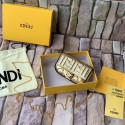 Replica FENDI NANO BAGUETTE CHARM nappa leather 7AR844 Gold Tl12877Xe44