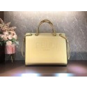 Replica FENDI PACK MEDIUM SHOPPING BAG leather bag F1508 beige Tl12918Vi77