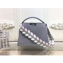 Replica Fendi Peekaboo Bags Original Leather F3659 Grey Tl13243EO56