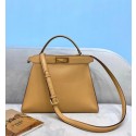 Replica Fendi PEEKABOO ISEEU MEDIUM leather bag 70193 apricot Tl12996sA83