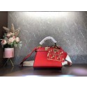 Replica Fendi Peekaboo ISeeU Small leather bag F8636 RED Tl12656hD86