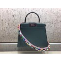 Replica Fendi Peekaboo Small Bag Calfskin Leather FD26796 Green Tl13229UD97