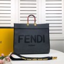 Replica FENDI SUNSHINE LARGE Grey flannel shopper 8BH372 Tl12950SV68