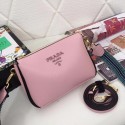 Replica High Quality Prada leather shoulder bag 66136 pink Tl6421Jh90