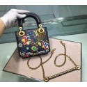 Replica LADY DIOR embroidered cattle leather M05054 Tl9154iF91