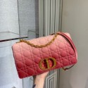 Replica LARGE DIOR CARO BAG Indigo pink Gradient Cannage Lambskin M9243U Tl8642BB13