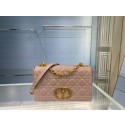 Replica MEDIUM DIOR CARO BAG Soft Cannage Calfskin M9242 pink Tl8690aG44