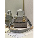 Replica MEDIUM LADY DIOR BAG M0565O gray Tl8173Vi77