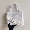 Replica Prada Drill tote bag 1BG382 white Tl5938TN94