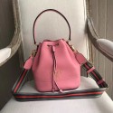 Replica Prada Leather bucket bag 1BE018 pink Tl6426sA83