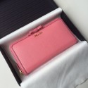 Replica Prada Leather Large Zippy Wallets 1ML506 pink Wallets Tl6683zR45