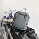 Replica Prada original Leather backpack 1BZ035 grey Tl6403BJ25