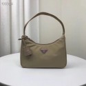 Replica Prada Re-Edition 2000 nylon mini-bag 1NE515 Khaki Tl6318zR45