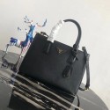 Replica Prada Saffiano original Leather Tote Bag 1BA1801 black Tl6409Yn66