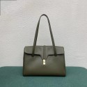 Replica Top Celine LARGE SOFT 16 BAG IN SUPPLE GRAINED CALFSKIN 194043 green Tl4849Vx24