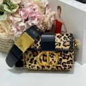 Replica Top Dior 30 MONTAIGNE BOX BAG Oblique Jacquard C9288 Brown Leopard Print Tl8395ll80