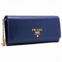 Replica Top Prada Calfskin Leather Shoulder Bag 1BP290 dark blue Tl6702Cq58