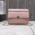 Replica VALENTINO Quilted leather shoulder bag 96593 pink Tl19625DY71