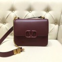 Replica VALENTINO VLOCK Origianl leather shoulder bag 0908 Burgundy Tl19455Fi42