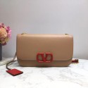 Replica VALENTINO VLOCK Origianl leather shoulder bag 2324 light pink Tl19478ui32