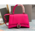 Top Balenciaga HOURGLASS SMALL TOP HANDLE BAG B108895 neon pink Tl15971eo14