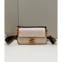 Top Fendi Baguette Chain FF fabric bag 8BR600A Beige Tl12596yq38