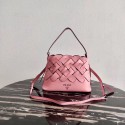 Top Prada Leather Prada Tress Handbag 1BA290 pink Tl6026yq38