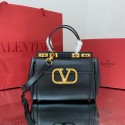 VALENTINO calf leather handbag V0754 BLACK Tl19395ki86