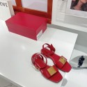 Valentino Flat Sandals Shoes W17319163 Red Shoes Tl20586TP23