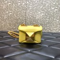 VALENTINO GARAVANI mini One Stud Sheepskin Shoulder Bag XW0P0X98H yellow Tl19239Is79