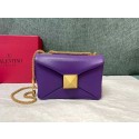 VALENTINO GARAVANI One Stud Sheepskin Shoulder Bag XW0B0K21 purple Tl19262jf20