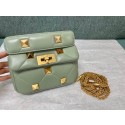 VALENTINO GARAVANI ROMAN STUD Small sheepskin bag 1W2B0L04 light green Tl19210sf78