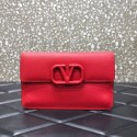 VALENTINO GARAVANI Stud Sign Grained Calfskin clutch bag 0650 red Tl19302wv88