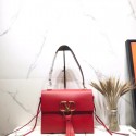 Valentino Garavani VRING Small leather shoulder bag 00843 red Tl19595Kd37