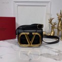 VALENTINO Origianl leather shoulder bag V0032 black Tl19528SS41