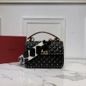 VALENTINO Origianl leather shoulder bag V0122H black Tl19450oJ62