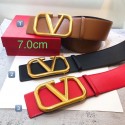 Valentino Original Calf Leather Belt 7.0CM V96783 Tl20762wv88