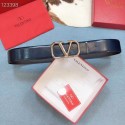 Valentino Original Calf Leather Belt wide 4.0CM 3603 blue Tl20764LG44