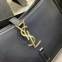 YSL LE 5 A 7 HOBO BAG IN SMOOTH LEATHER Y687228 black Tl14692yk28