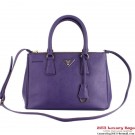 2013 Prada Saffiano Tote Bag 1801 Purple Tl6681pB23