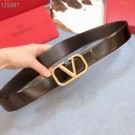 Best Quality Imitation Valentino Original Calf Leather Belt wide 4.0CM 3603 black Tl20763dK58